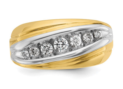 14k Two-tone Rings Style B63198 - Classique Jewelry Inc.