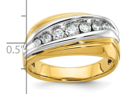 14k Two-tone Rings Style B63198 - Classique Jewelry Inc.