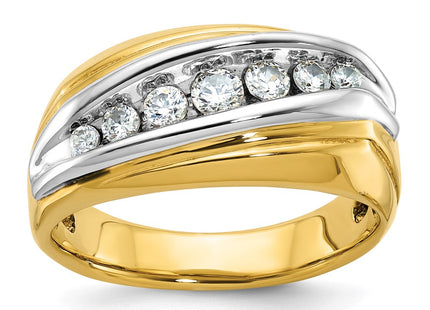 14k Two-tone Rings Style B63198 - Classique Jewelry Inc.