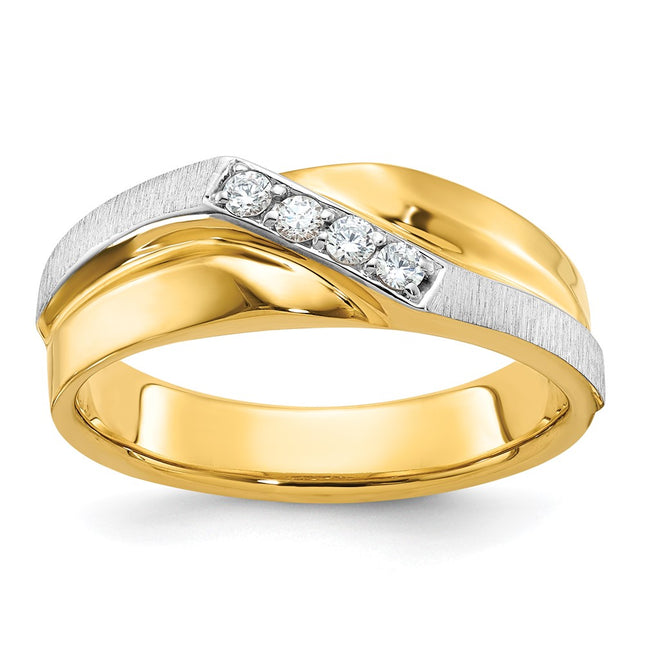 14k Two-tone Rings Style B63231 - Classique Jewelry Inc.