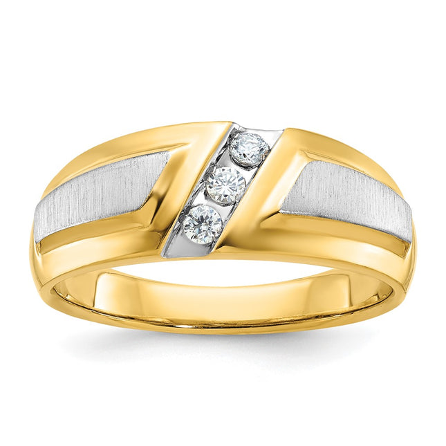 14k Two-tone Rings Style B63232 - Classique Jewelry Inc.