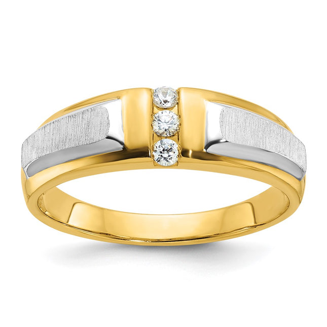 14k Two-tone Rings Style B63233 - Classique Jewelry Inc.
