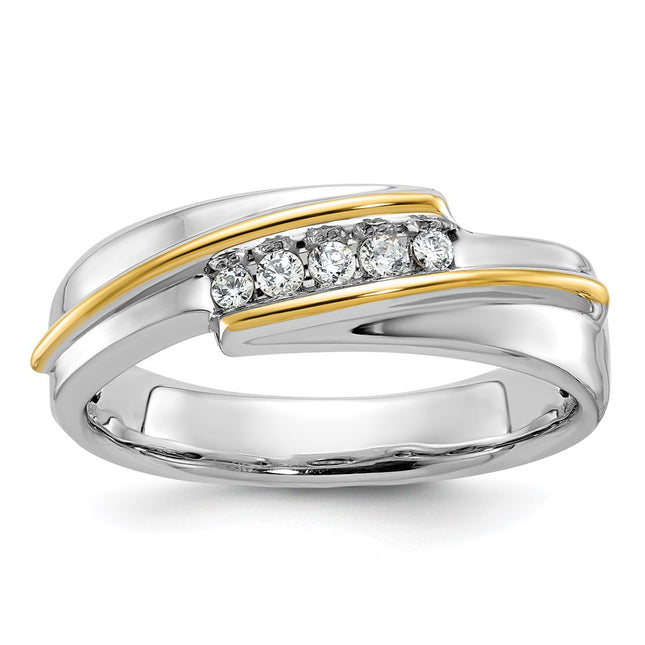 14k Two-tone Rings Style B63236 - Classique Jewelry Inc.