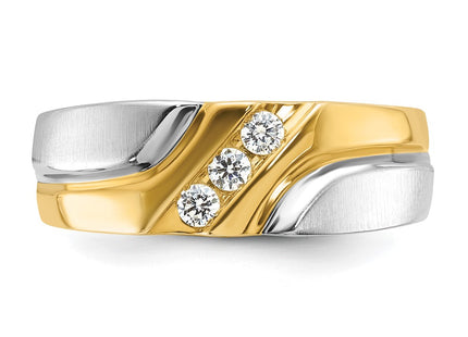 14k Two-tone Rings Style B63237 - Classique Jewelry Inc.