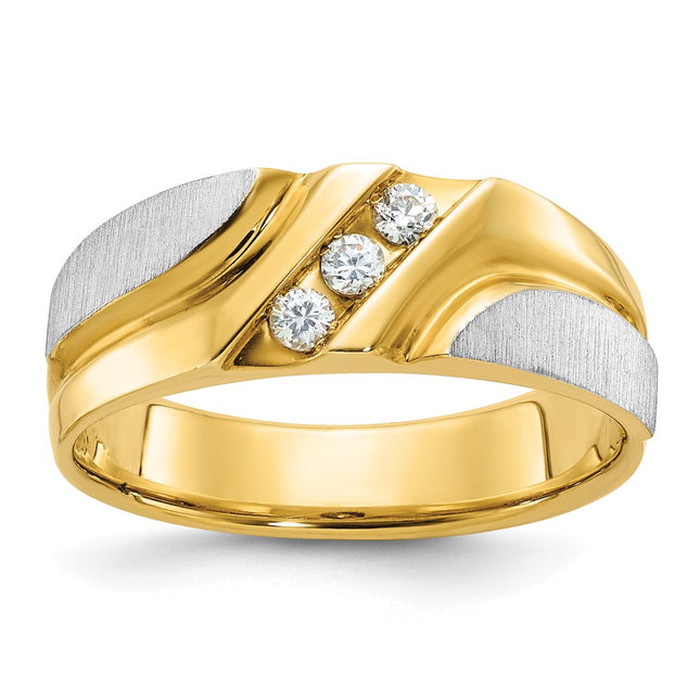 14k Two-tone Rings Style B63237 - Classique Jewelry Inc.