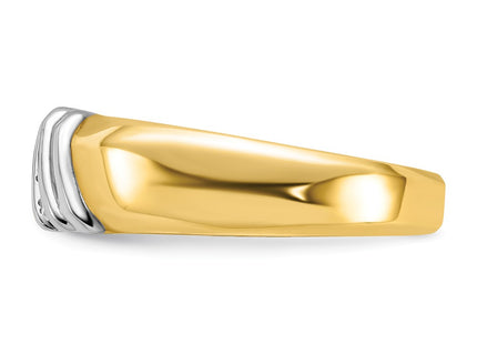 14k Two-tone Rings Style B63239 - Classique Jewelry Inc.