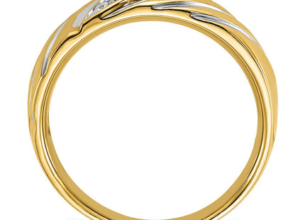 14k Yellow & Rhodium Rings Style B63242 - Classique Jewelry Inc.