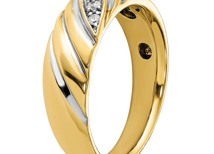 14k Yellow & Rhodium Rings Style B63242 - Classique Jewelry Inc.