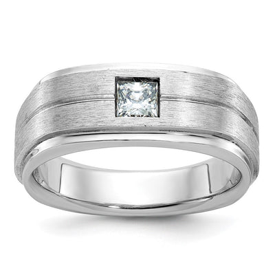 14K white gold diamond ring