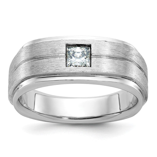 14K white gold diamond ring