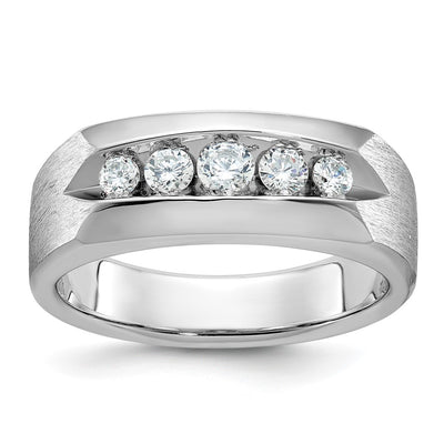 14K white gold diamond ring