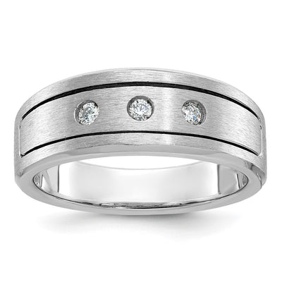 14K white gold diamond ring