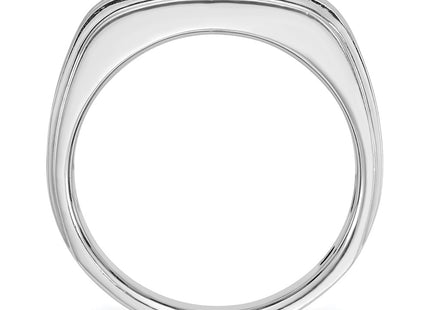 14K white gold diamond ring, alternate view