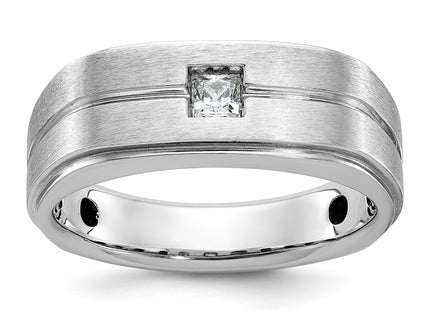 14K white gold diamond ring