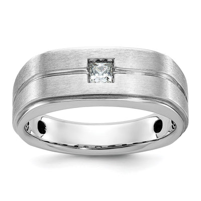 14K white gold diamond ring
