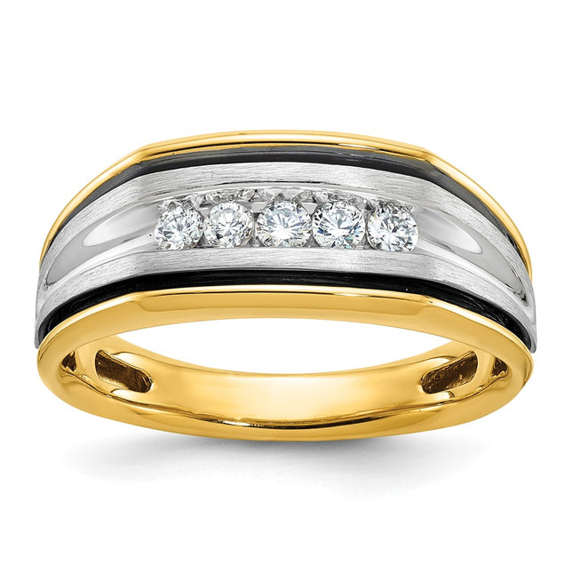 14k Two-tone Rings Style B63387 - Classique Jewelry Inc.