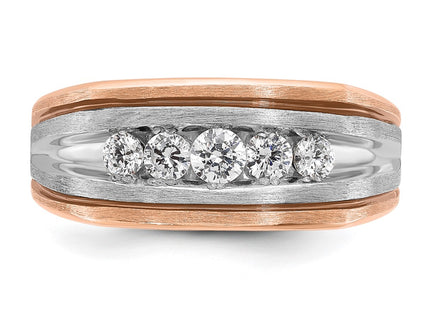 14K White/Rose Gold Rings Style B63388 - Classique Jewelry Inc.