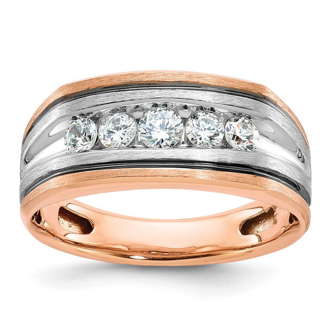 14K White/Rose Gold Rings Style B63388 - Classique Jewelry Inc.