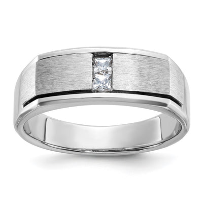14K white gold diamond ring