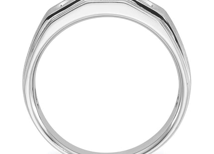 14K white gold diamond ring, alternate view