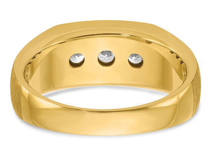 14k Yellow & Rhodium Rings Style B63423 - Classique Jewelry Inc.