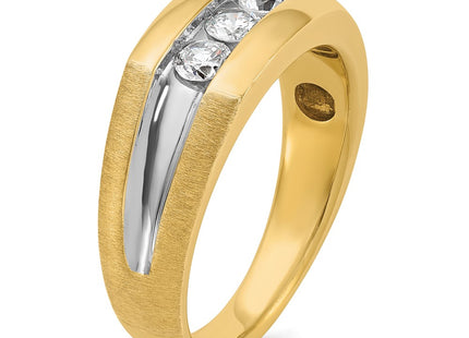 14k Yellow & Rhodium Rings Style B63423 - Classique Jewelry Inc.