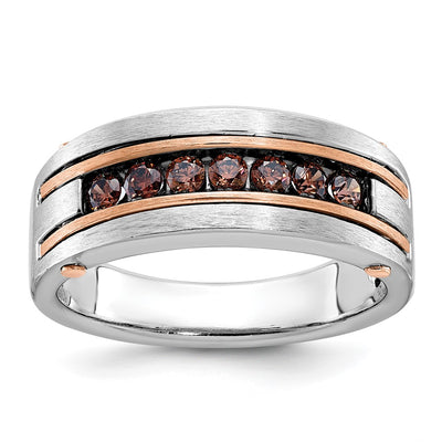 14K white gold diamond ring