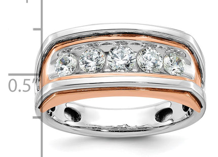 14K White/Rose Gold Rings Style B63475 - Classique Jewelry Inc.