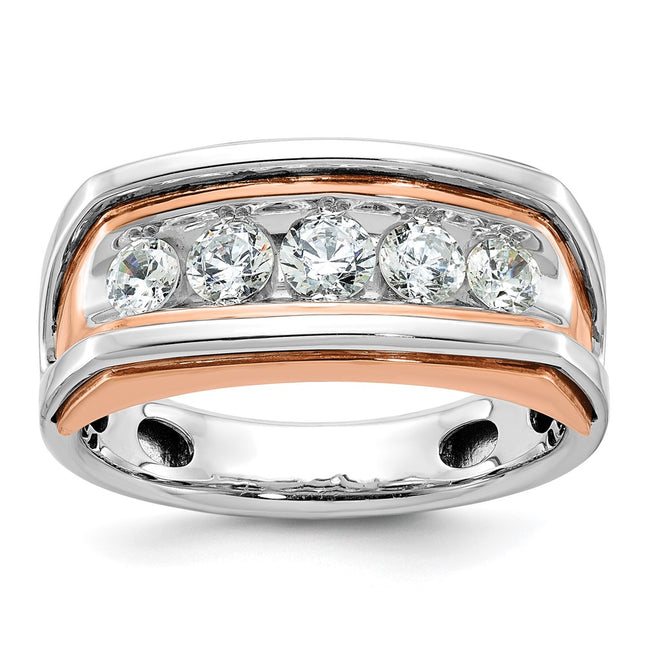 14K White/Rose Gold Rings Style B63475 - Classique Jewelry Inc.