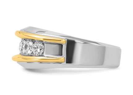 14k Two-tone Rings Style B63518 - Classique Jewelry Inc.