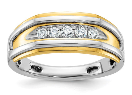 14k Two-tone Rings Style B63527 - Classique Jewelry Inc.