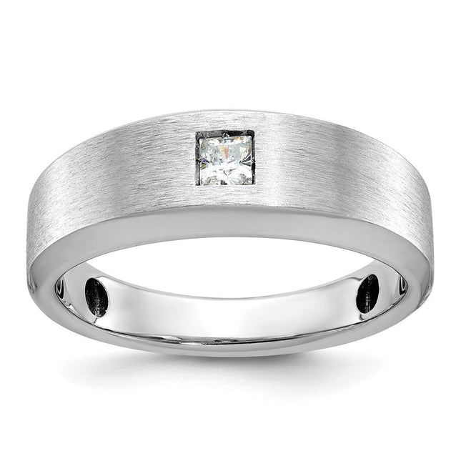 14K white gold diamond ring
