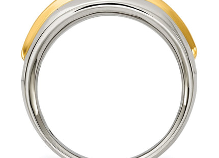 IBGoodman 14K Two-tone Five Stone Polished Men's Ring Mounting