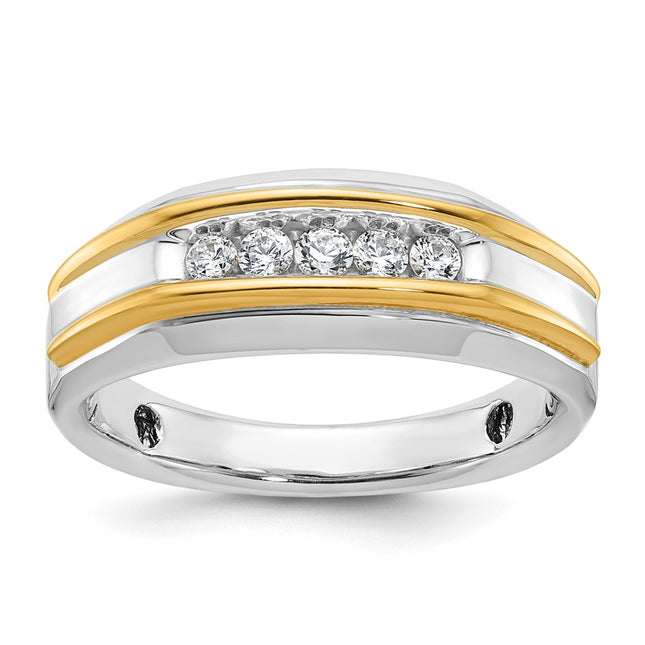 14k Two-tone Rings Style B63684 - Classique Jewelry Inc.