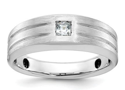 14K white gold diamond ring