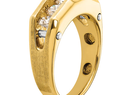 IBGoodman 14k Two-tone Five Stone Polished and Satin Men's Ring Mounting