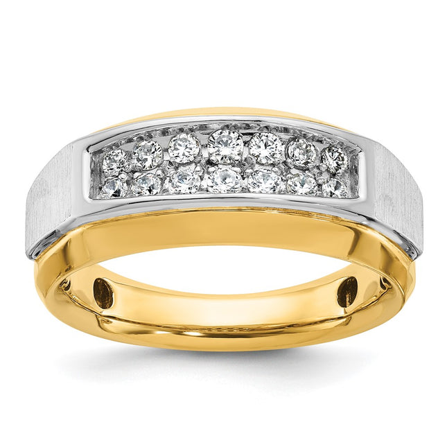 14k Two-tone Rings Style B63694 - Classique Jewelry Inc.
