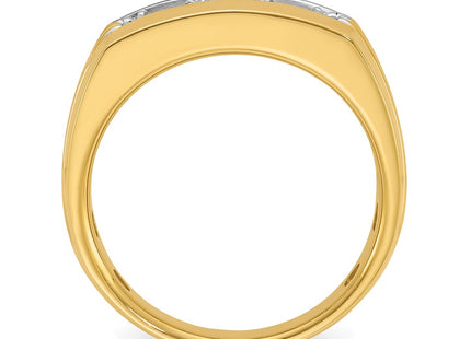 14k Yellow & Rhodium Rings Style B63723 - Classique Jewelry Inc.