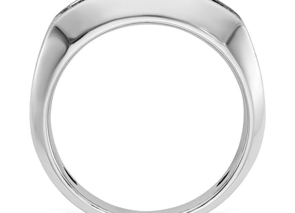 14K white gold diamond ring, alternate view