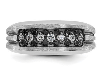 14K white gold diamond ring