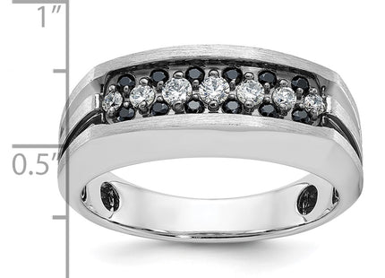 14K white gold diamond ring, another view
