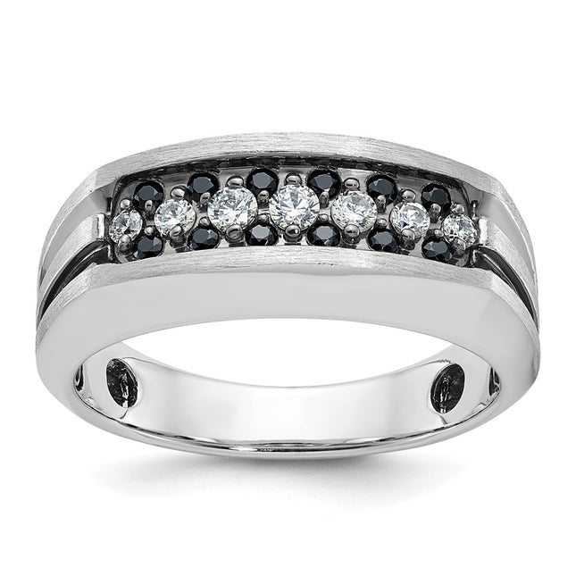 14K white gold diamond ring