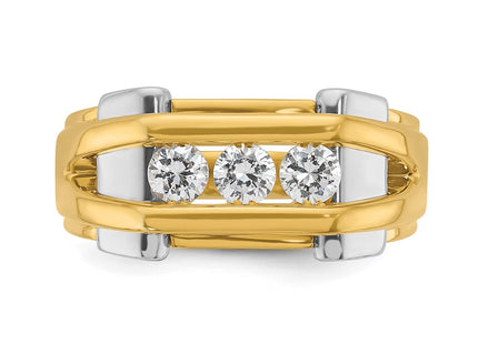 14k Two-tone Rings Style B63737 - Classique Jewelry Inc.