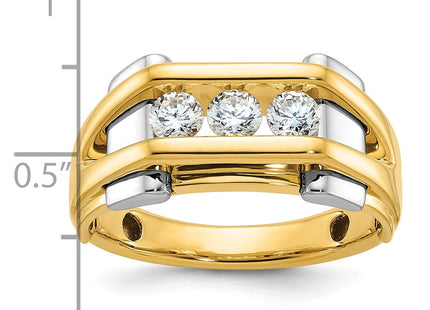 14k Two-tone Rings Style B63737 - Classique Jewelry Inc.