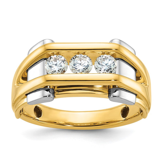 14k Two-tone Rings Style B63737 - Classique Jewelry Inc.