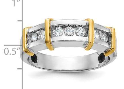 14k Two-tone Rings Style B63763 - Classique Jewelry Inc.
