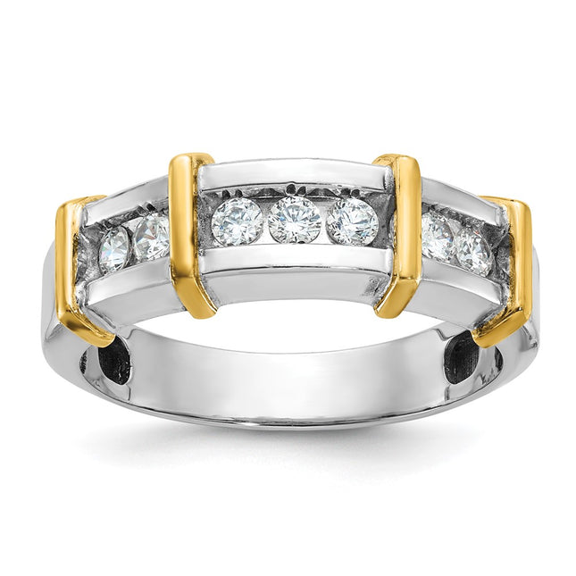 14k Two-tone Rings Style B63763 - Classique Jewelry Inc.