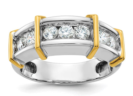 14k Two-tone Rings Style B63773 - Classique Jewelry Inc.