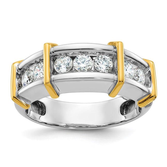 14k Two-tone Rings Style B63773 - Classique Jewelry Inc.