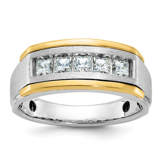 14k Two-tone Rings Style B63774 - Classique Jewelry Inc.